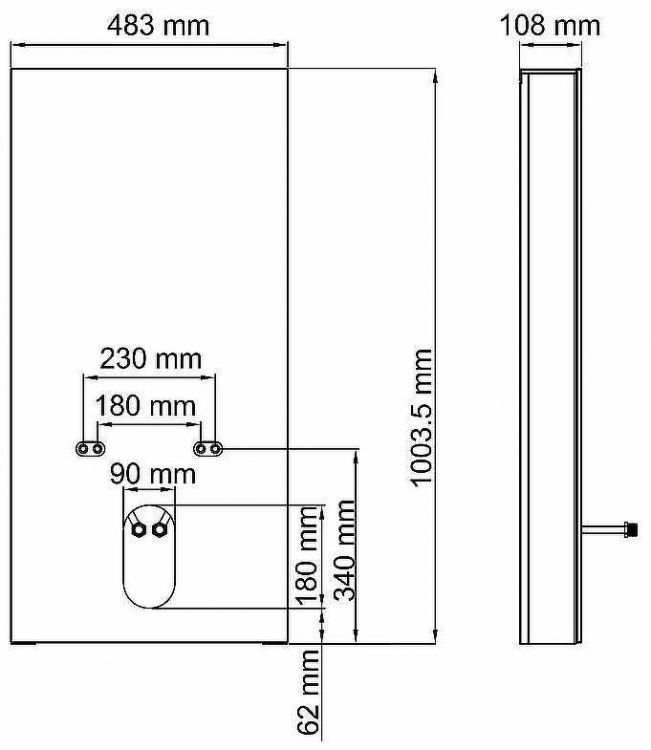 Инсталляция WasserKRAFT Naab 86BDT.050.BL для биде Черная