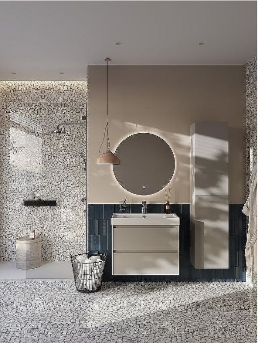 Шкаф пенал Roca Ona 40 A857635510 подвесной Бежево-серый матовый