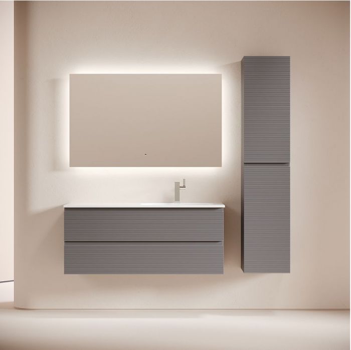 Тумба под раковину Sancos Folk 120 R FL120RGS подвесная цвет Grey soft