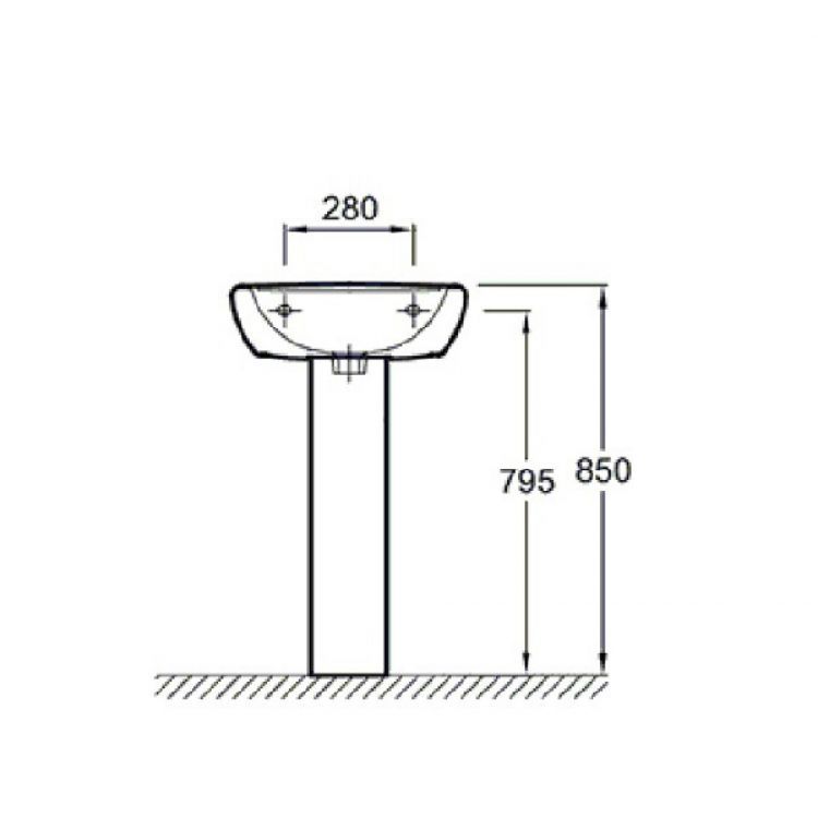 Пьедестал для раковины Jacob Delafon Mideo 15537G-00