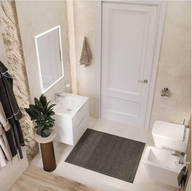 Тумба под раковину Bond Cube 60 T01605 подвесная цвет Белый матовый