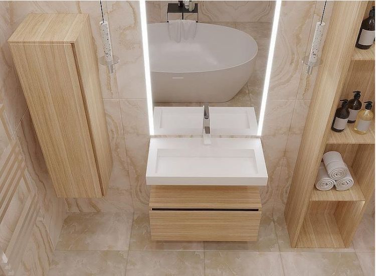 Тумба Boheme Armadi Art Vallessi UNO-S 60 897-060-L подвесная Light Oak