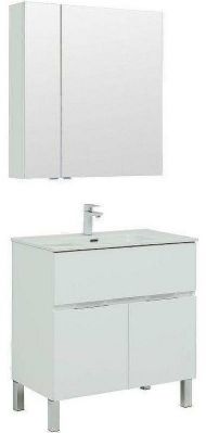 Комплект мебели для ванной Aquanet Алвита New 80 274213 Белый матовый