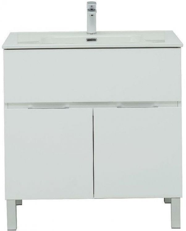 Комплект мебели для ванной Aquanet Алвита New 80 274213 Белый матовый Комплект мебели для ванной Aquanet Алвита New 80 274213 Белый матовый