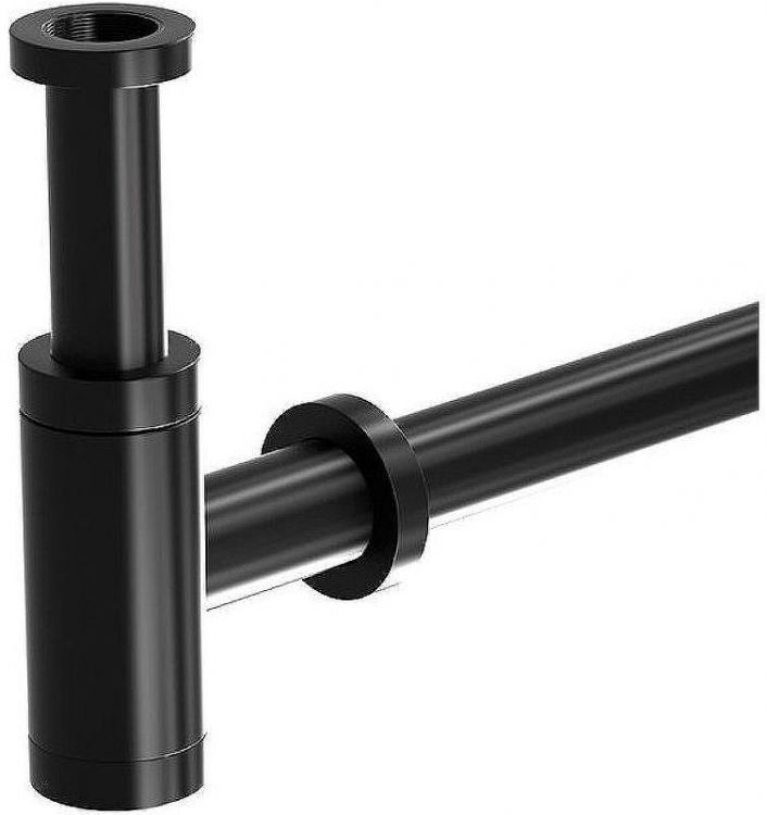 Сифон для раковины SantiLine SL-115 Черный матовый
