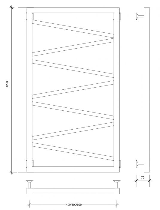 Полотенцесушитель водяной Secado Мирано 120x50 сатин