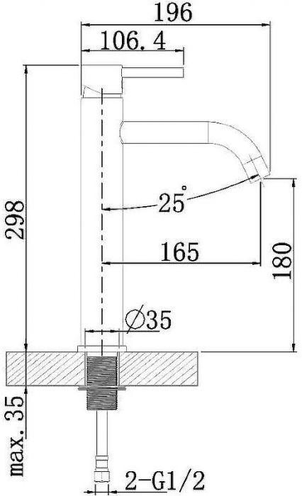 Смеситель для раковины Agger Zest A0712144 Черный матовый