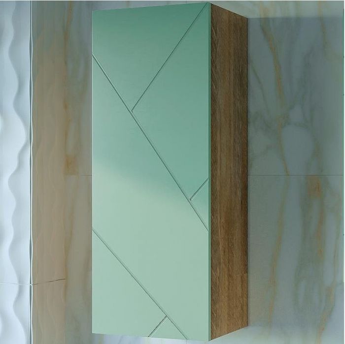 Подвесной шкаф Бриклаер Кристалл 35 4627125416972 Фисташка Дуб гранж песочный