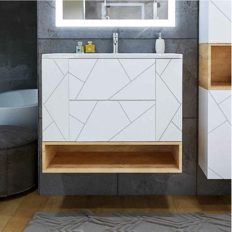 Ниша для тумбы Бриклаер Кристалл 90 4627125415913 Дуб Бунратти