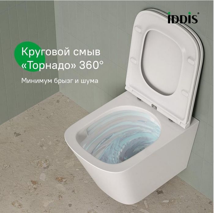 Унитаз Iddis Bild BIQRNSEi25 подвесной цвет Белый с сиденьем Микролифт
