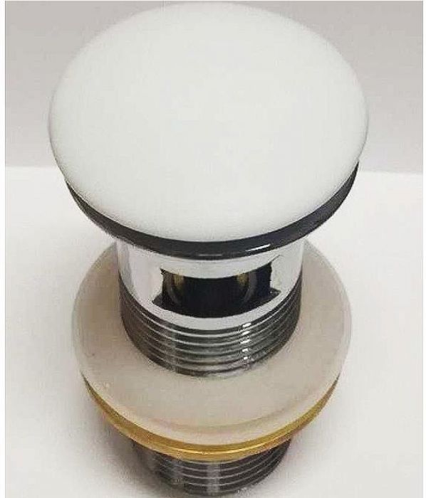 Донный клапан CeramaLux RD028MW click-clack Белый матовый