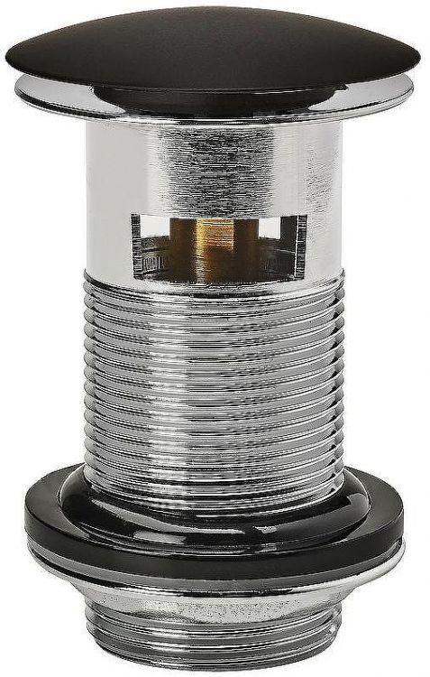 Донный клапан Wirquin Black touch 30722855 click-clack Черный