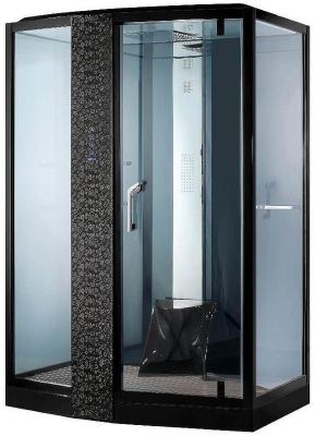 Душевая кабина Orans SR-89105 LS Black 120x90 L 89105LB с баней с гидромассажем