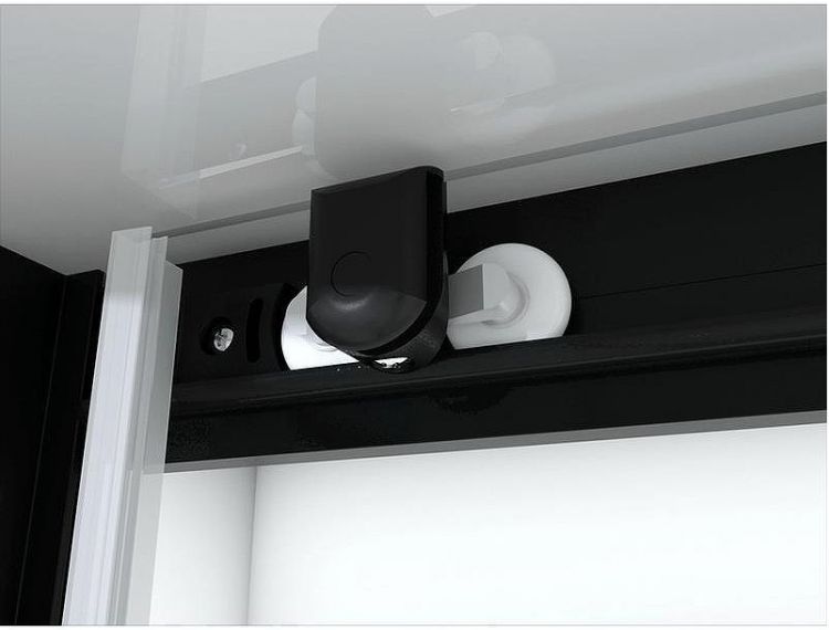 Душевая кабина Black&White Galaxy 8002900 с гидромассажем профиль Черный задняя стенка Белая