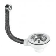 Слив-перелив для кухонной мойки McAlpine OF2-113S цвет Белый Хром