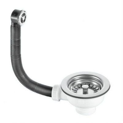 Слив-перелив для кухонной мойки McAlpine OF2-113S цвет Белый Хром