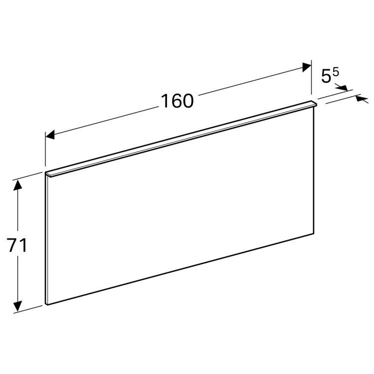 Зеркало Geberit Xeno? с подсветкой 160х70х5.5 [500.204.00.1]