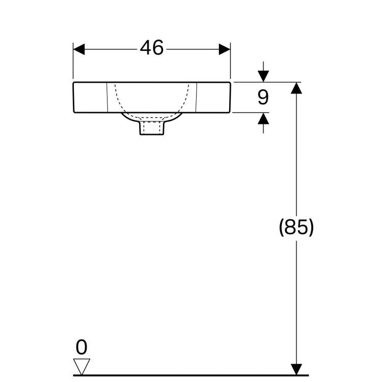 Раковина Geberit iCon XS, 124729000