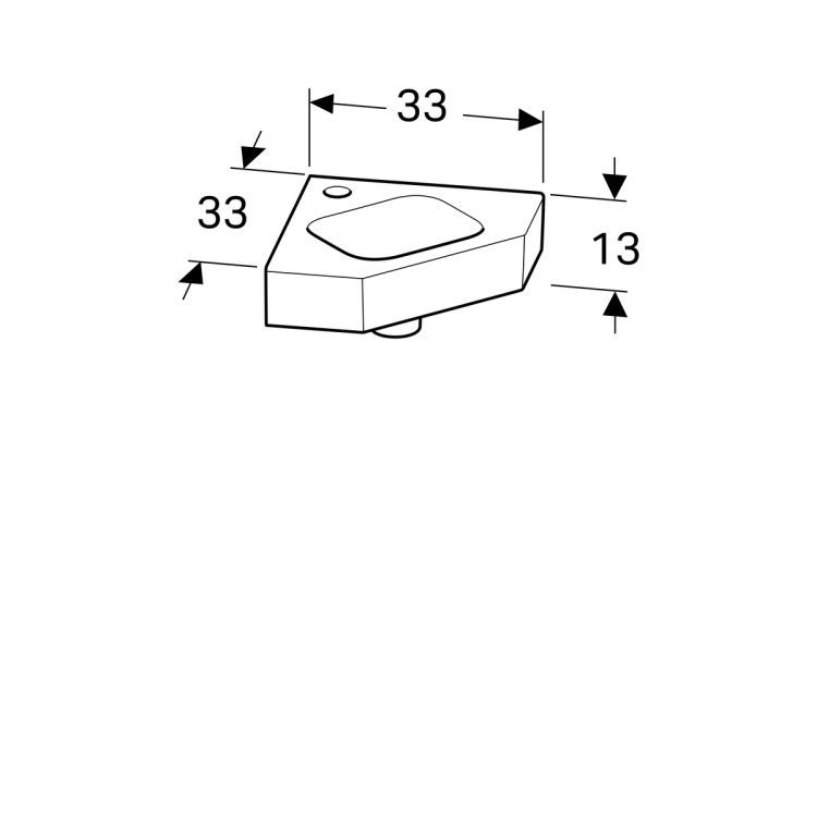 Раковина Geberit iCon XS, 124729000
