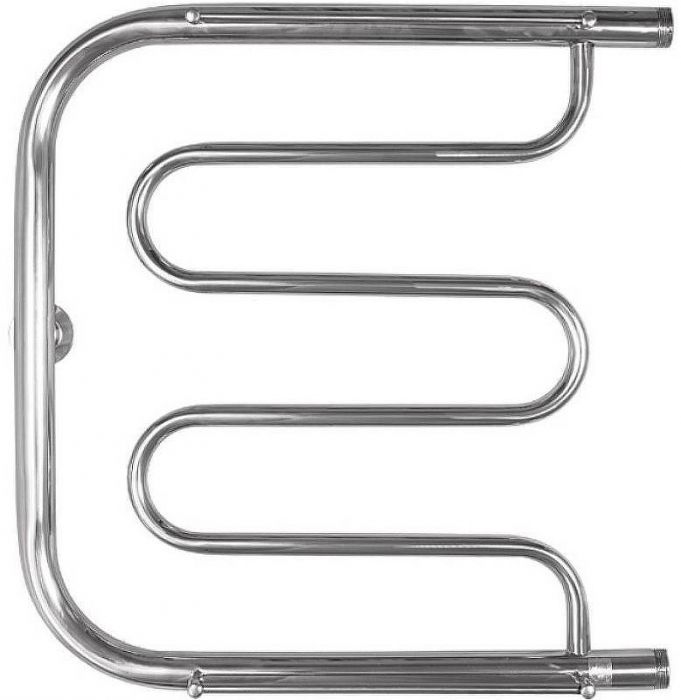 Водяной полотенцесушитель Energy Vega 500x500 EWTR0VEGA0505000000 с полкой Хром