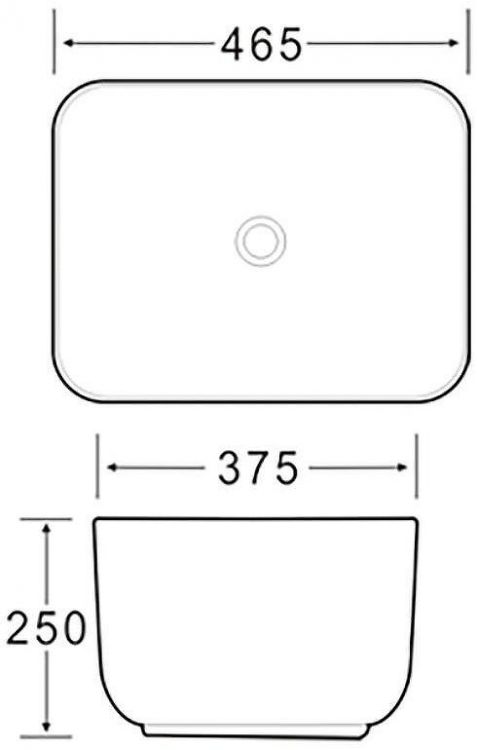 Раковина-чаша SantiLine 47 SL-1112 Белая