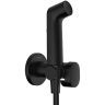 Гигиенический душ со смесителем Hansgrohe Set HG Bidette 29232670S Черный матовый