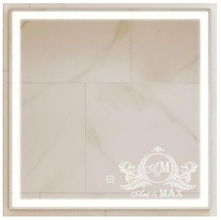 Зеркало Art&Max Monza AM-Mon-600-600-DS-F с подсветкой с сенсорным выключателем Зеркало Art&Max Monza AM-Mon-600-600-DS-F с подсветкой с сенсорным выключателем