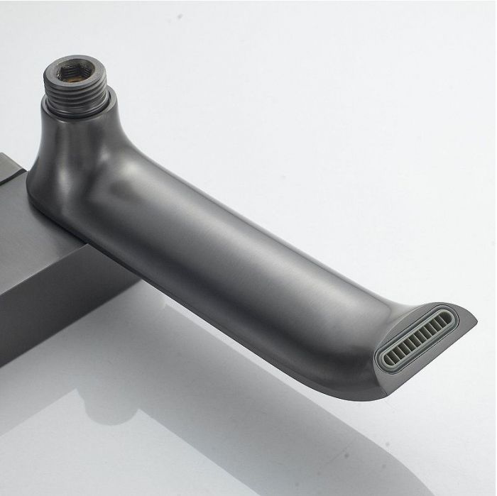 Смеситель для ванны Shevanik S4102T цвет Оружейная сталь