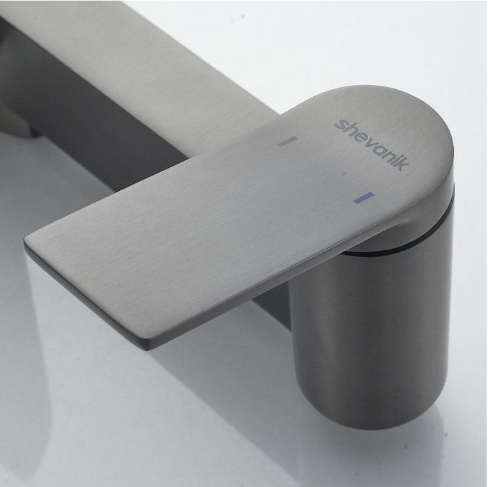 Смеситель для ванны Shevanik S4102T цвет Оружейная сталь