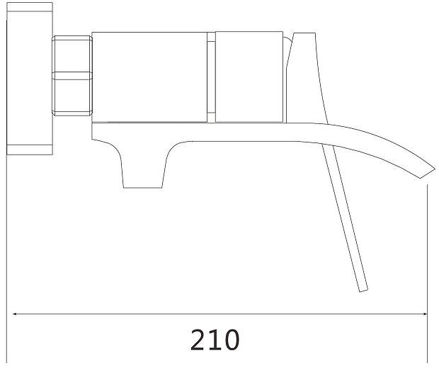 Смеситель для ванны Shevanik S4102T цвет Оружейная сталь