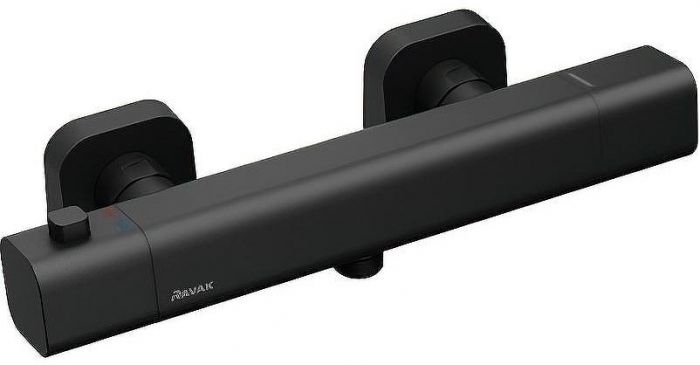 Смеситель для душа Ravak 10° Free X070154 с термостатом Черный матовый
