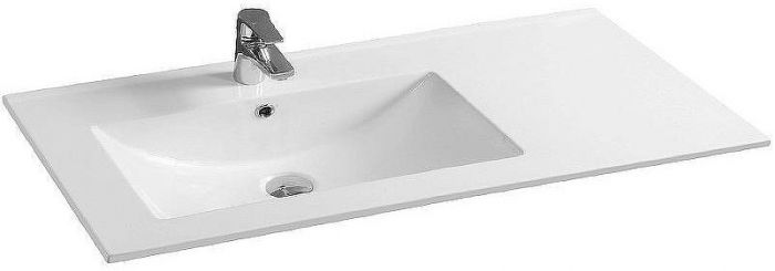 Тумба с раковиной SanVit Рольф L 120 krolfL120 подвесная Белый глянец