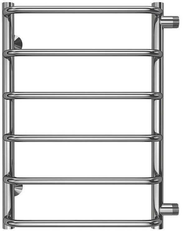 Водяной полотенцесушитель Terminus Стандарт П6 400х600 бп500 4670078530325 цвет Хром, боковое подключение, G 1" НР