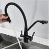 Смеситель для кухни Shevanik S968H цвет Черный