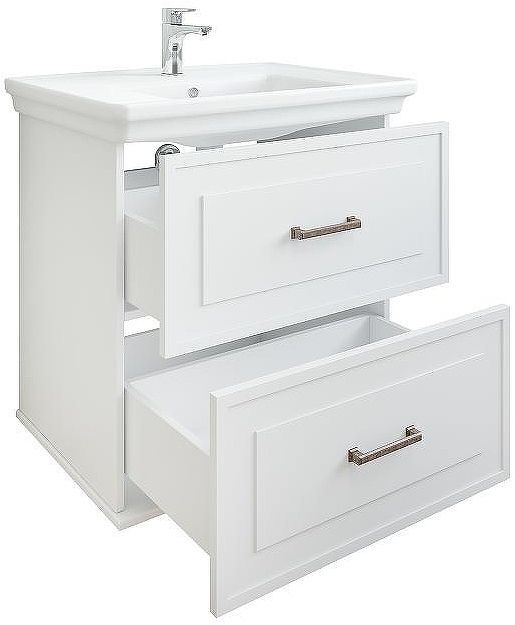 Тумба под раковину Sanflor Модена 75 С04616 подвесная Белая матовая