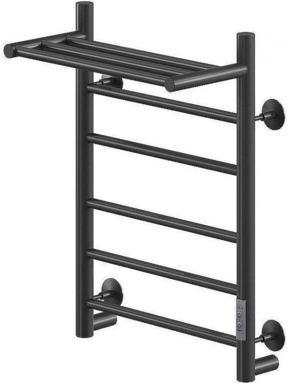 Электрический полотенцесушитель Ника Way-2 60/40 U с полкой Черный матовый
