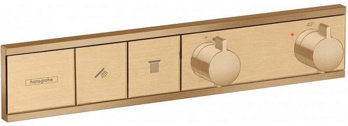 Смеситель для душа Hansgrohe RainSelect 15380140 с термостатом Шлифованная бронза