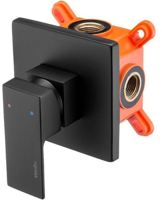 Смеситель для душа Swedbe Platta 5522B Черный матовый