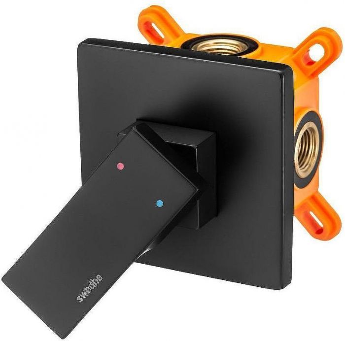 Смеситель для душа Swedbe Platta 5522B Черный матовый