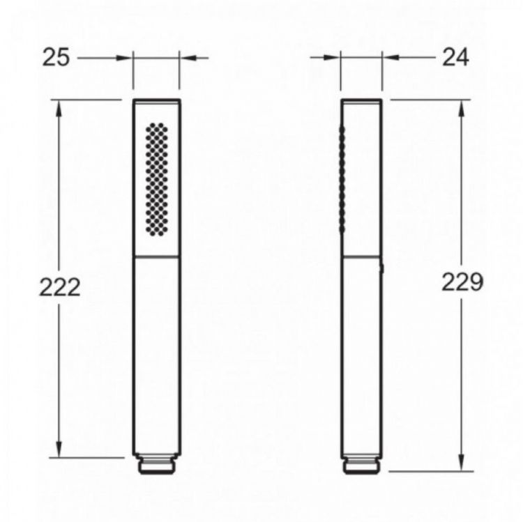 Ручной душ Jacob Delafon Shift Ellipse 14788D-CP Ручной душ Jacob Delafon Shift Ellipse 14788D-CP