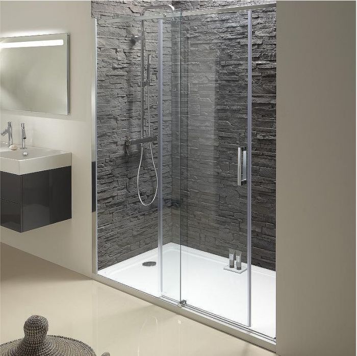 Душевая дверь Jacob Delafon Contra 160 E22C160-GA профиль Хром стекло прозрачное