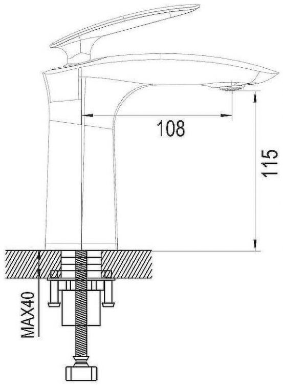 Смеситель для раковины Rose R11 R1101 Хром Смеситель для раковины Rose R11 R1101 Хром