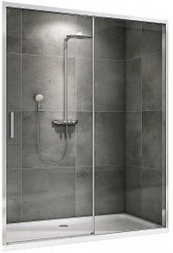 Душевая дверь Abber Komfort 120 AG93120 профиль Хром стекло прозрачное