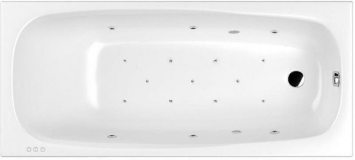 Акриловая ванна Whitecross Layla Slim 170x75 0122.170075.100.RELAX.CR с гидромассажем