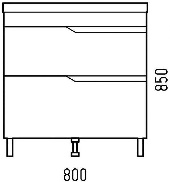 Тумба под раковину Corozo Теона 80 Z2 SD-00001512 Белая