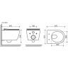 Подвесной унитаз CERAMICANOVA Play Rimless CN3001