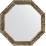 Зеркало Evoform Octagon 68х68 BY 7323 в багетной раме - Старое дерево с плетением 70