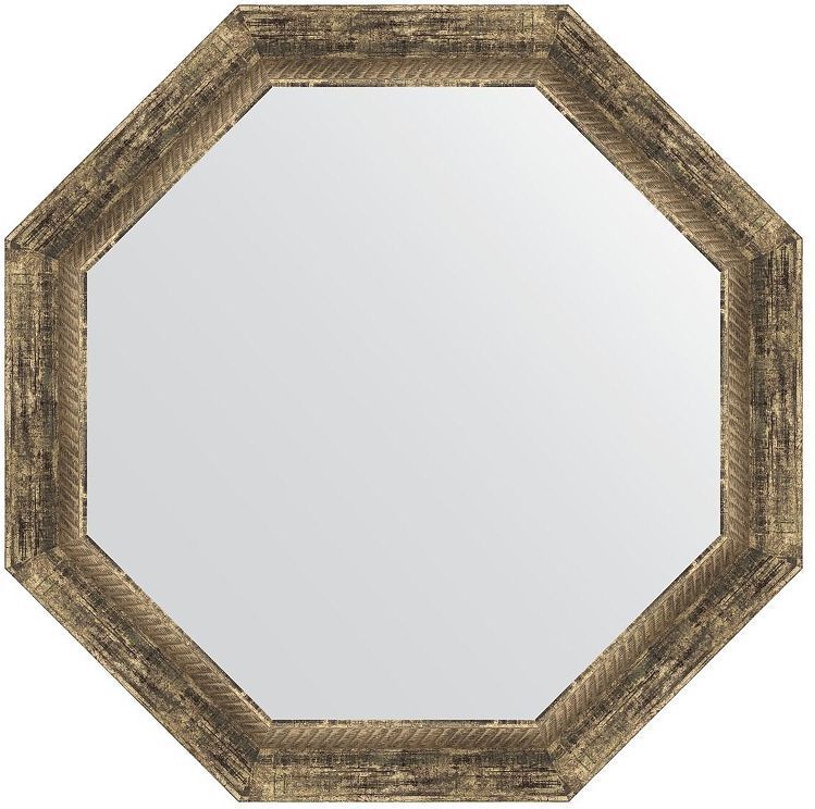 Зеркало Evoform Octagon 68х68 BY 7323 в багетной раме - Старое дерево с плетением 70