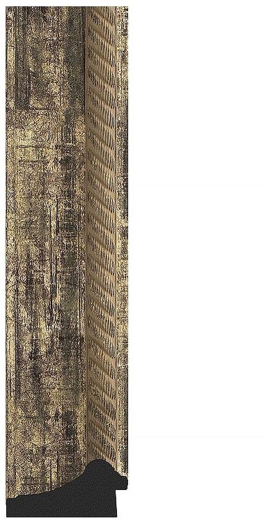 Зеркало Evoform Octagon 68х68 BY 7323 в багетной раме - Старое дерево с плетением 70