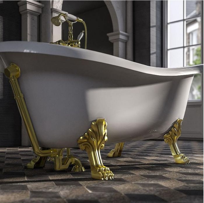 Ванна из искусственного камня Veragio Markiza 185x82 30256 без гидромассажа